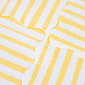 Салфетки в желтую полоску Meri Meri, маленькие, 16 шт